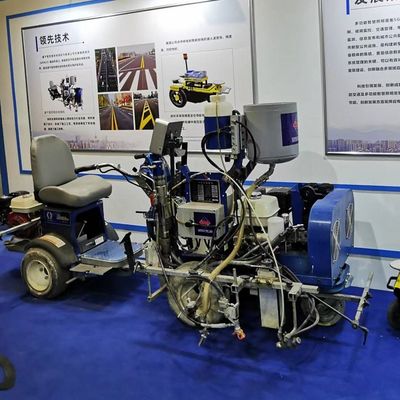 Machine de marquage routier à deux composants à chaîne de route thermoplastique