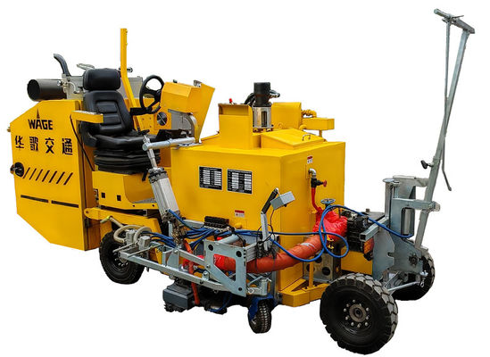 Mode de conduite automatique Camion de marquage routier thermoplastique pour passagers de taille moyenne 4 km/h Vitesse de marquage pour marquage