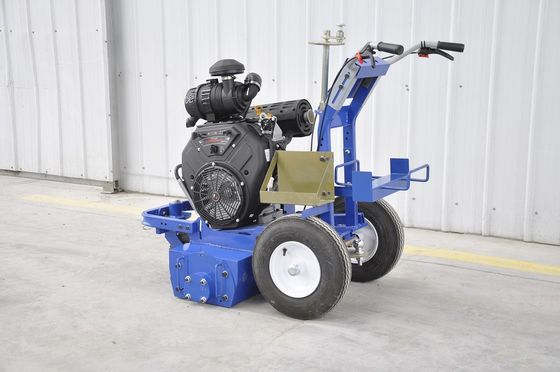 Puissant moteur à essence à refroidissement par air 35P PCD Machine de décapage de marquage routier à tête de meulage avec aspiration